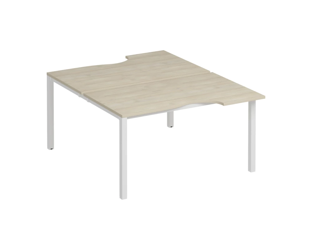 Рабочая станция со столами на каркасе КФ (2х140) Комфорт КФ