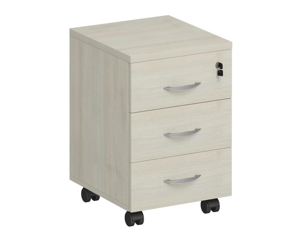 Тумба выкатная 3-х ящичная с центральным замком Комфорт КФ