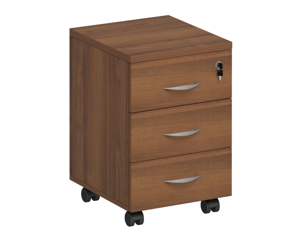 Тумба выкатная 3-х ящичная с центральным замком Комфорт КФ