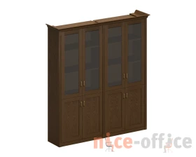 Шкаф высокий со стеклянными дверями (2 для документов) Perseo images