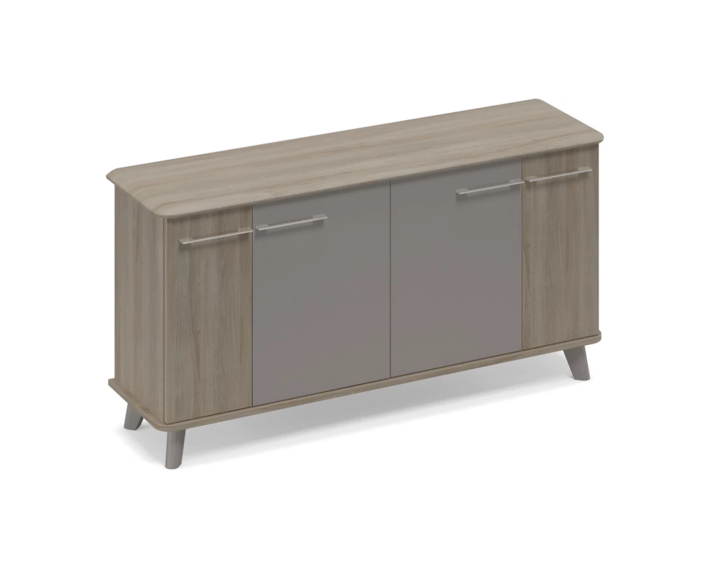 Шкаф закрытый низкий греденция Time Metal