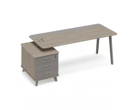 Стол комбинированный на тумбе малой левый (тип 1) Time Metal images