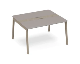 Стол для переговоров с кабель-каналом WOOD 140x124x75 Time Wood images