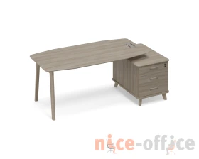 Стол на тумбе малой (тип 2) WOOD для руководителя Time Wood images