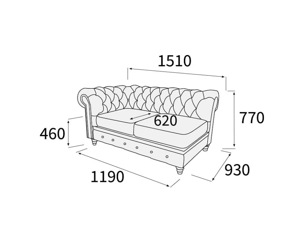 Модуль 2-х мест. с лев./прав. подл-ком Альфа Честер