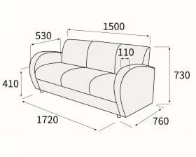 Диван 3-х местный Альфа Люкс images
