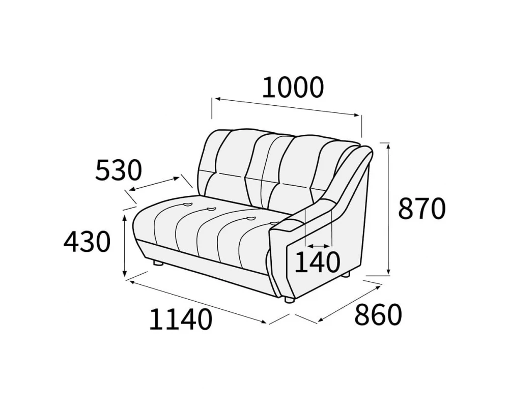 Модуль 2-х мест. с лев./прав. подл-ком Альфа