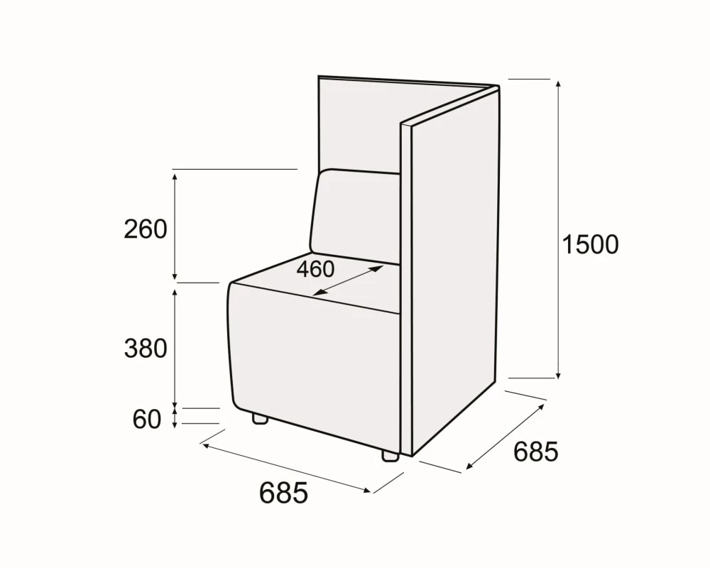 Модуль 1-номест. с правым подл-комкупе Гамма купе
