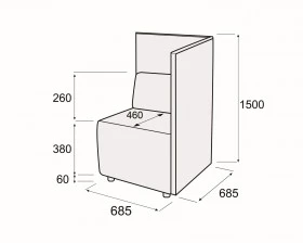 Модуль 1-номест. с правым подл-комкупе Гамма купе images