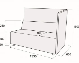 Модуль 2-х мест. с правым подл-комкупе Гамма купе images