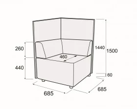 Модуль угловой купе Гамма купе images