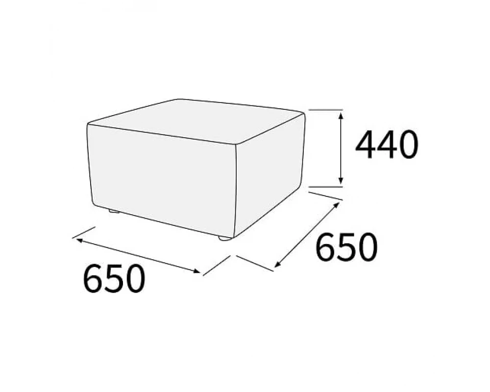 Пуф 1-но местный Гамма
