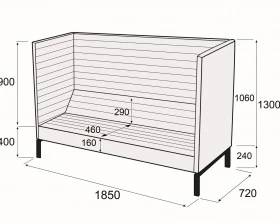 Диван 3-х местный Гиперион images