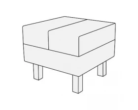 Банкетка 1-х мест. малая Лима images