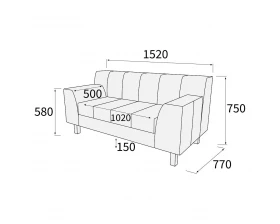 Диван 3-х местный Лима images
