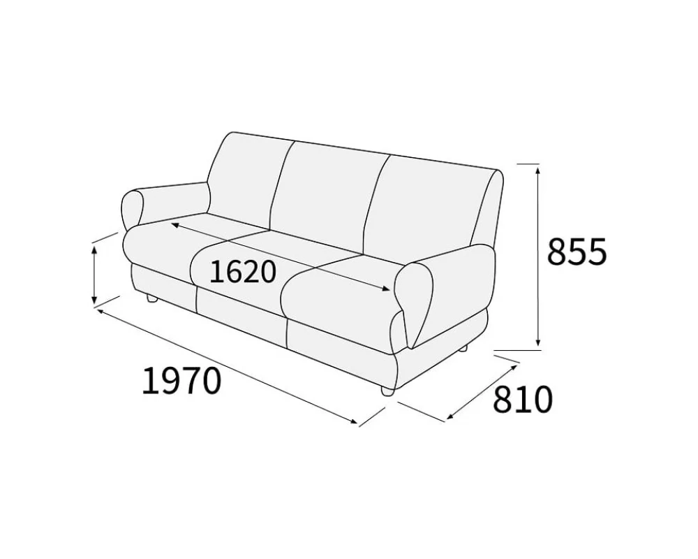Диван 3-х местный Матрикс