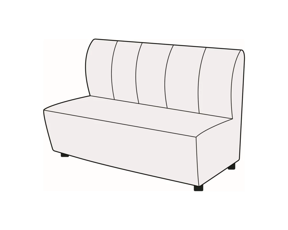 Модуль 3-х местный без подлокотников Мемфис