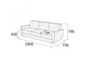 Диван 3-х местный Омега images