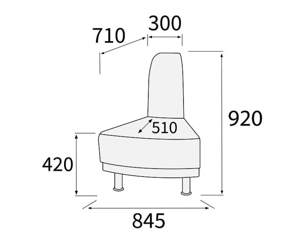 Модуль угловой 45 внешний Снейк