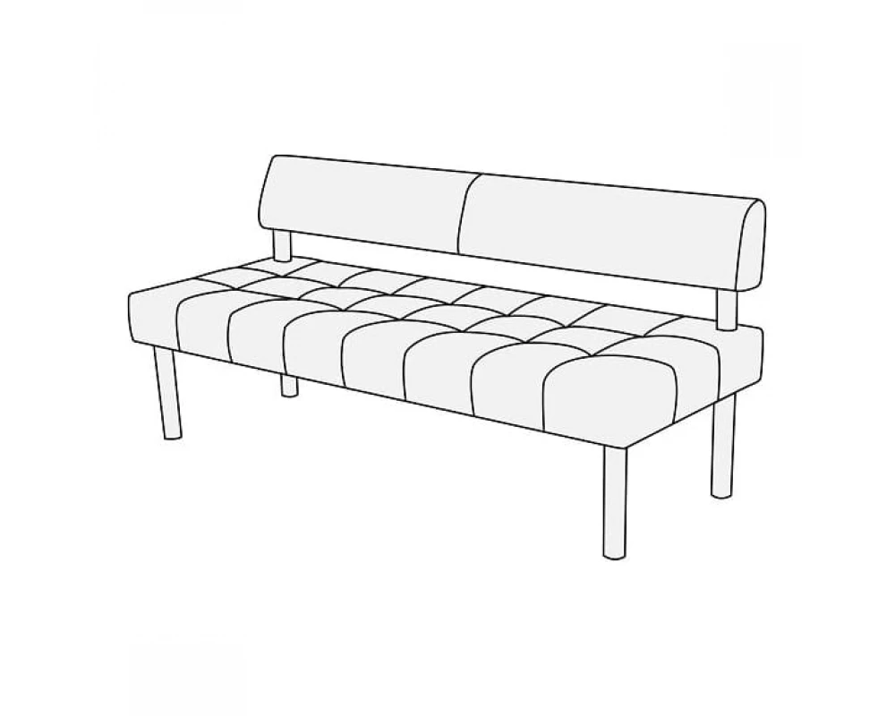 Модуль 3-х местный без подлокотников Спринт