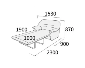Диван 2-х местный с механизмом Премьер images