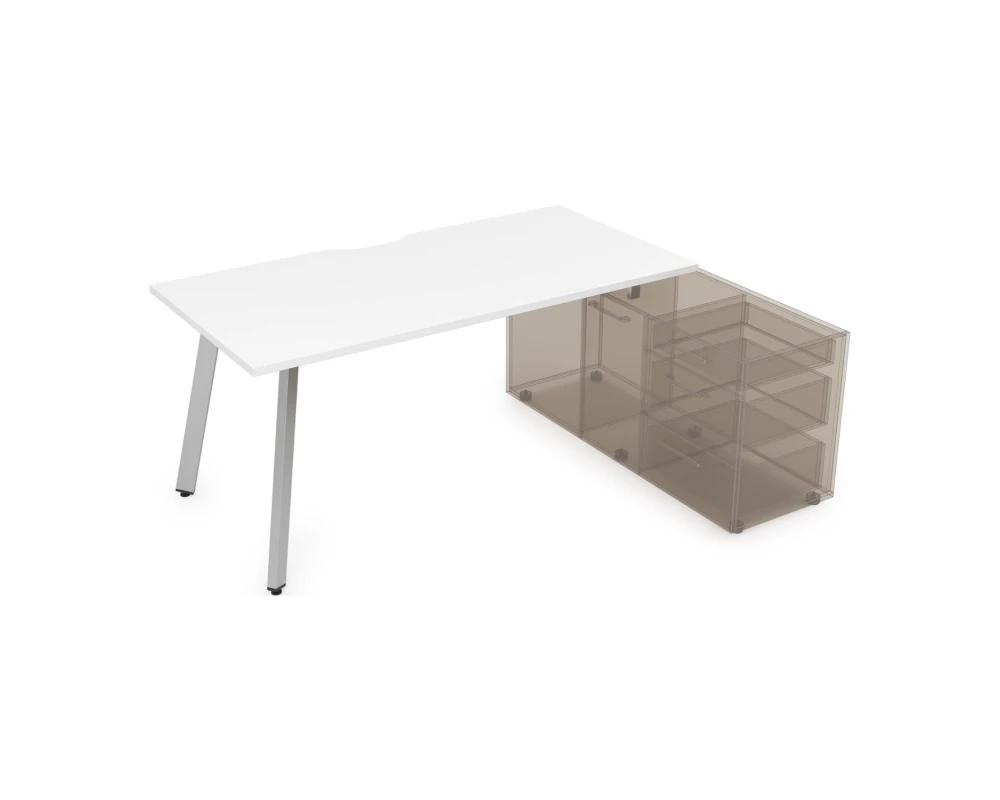 Стол с тумбой опорной, с вырезом (1400x700x750) Арредо / Arredo