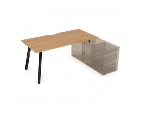 Стол с тумбой опорной, с вырезом (1400x700x750) Арредо / Arredo images