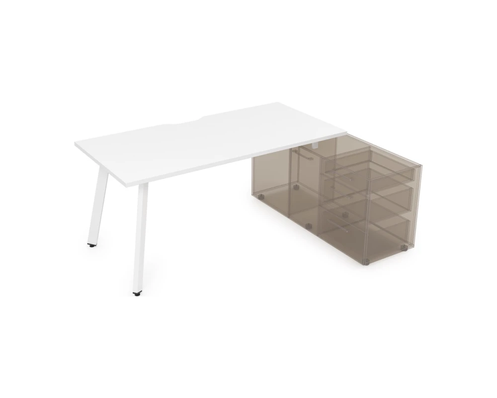 Стол с тумбой опорной, с вырезом (1400x700x750) Арредо / Arredo