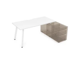 Стол с тумбой опорной, с вырезом (1400x700x750) Арредо / Arredo images