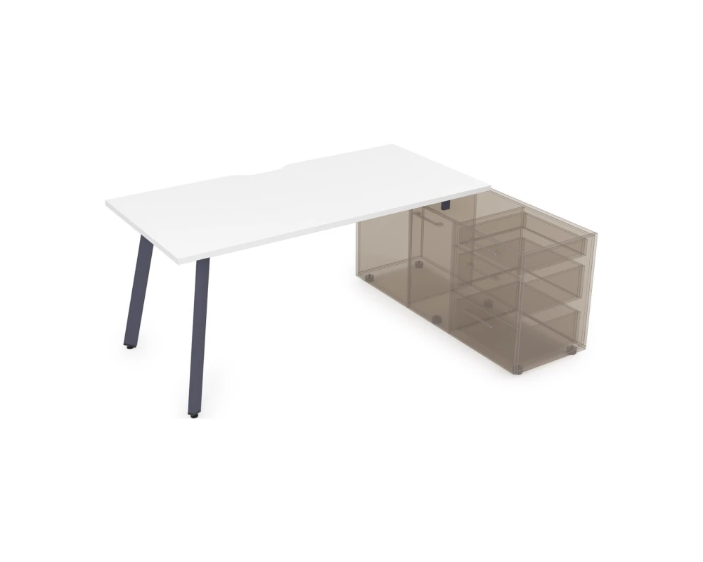 Стол с тумбой опорной, с вырезом (1400x700x750) Арредо / Arredo