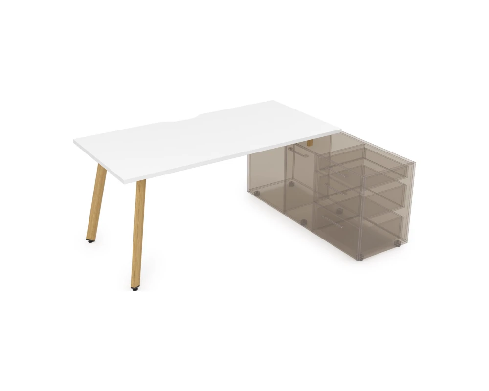 Стол с тумбой опорной, с вырезом (1400x700x750) Арредо / Arredo