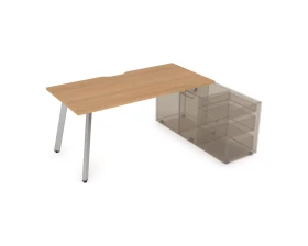 Стол с тумбой опорной, с вырезом (1400x800x750) АРРЕДО / ARREDO images