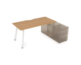 Стол с тумбой опорной, с вырезом (1400x800x750) АРРЕДО / ARREDO images