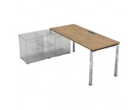 Стол рабочий прямолинейный три опоры, левый (1800*900*750) НСТЛ-П.995 Gloss Line images