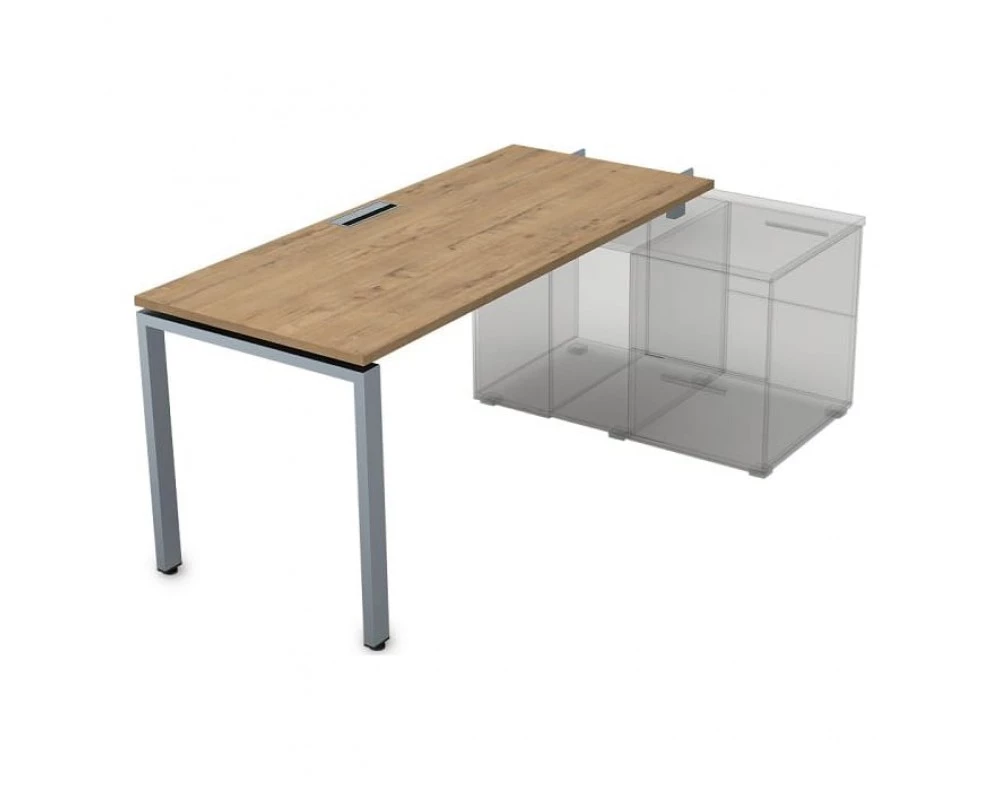 Стол рабочий прямолинейный для крепления на тумбу, начальный (1600*700*750) СПН-П.974 Gloss