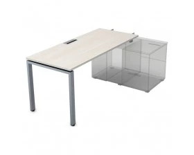 Стол рабочий прямолинейный для крепления на тумбу, начальный (1600*700*750) СПН-П.974 Gloss images