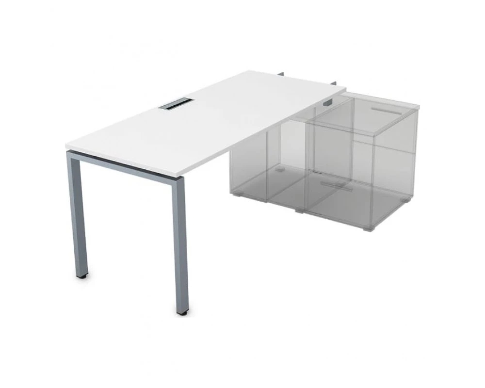 Стол рабочий прямолинейный для крепления на тумбу, начальный (1600*700*750) СПН-П.974 Gloss