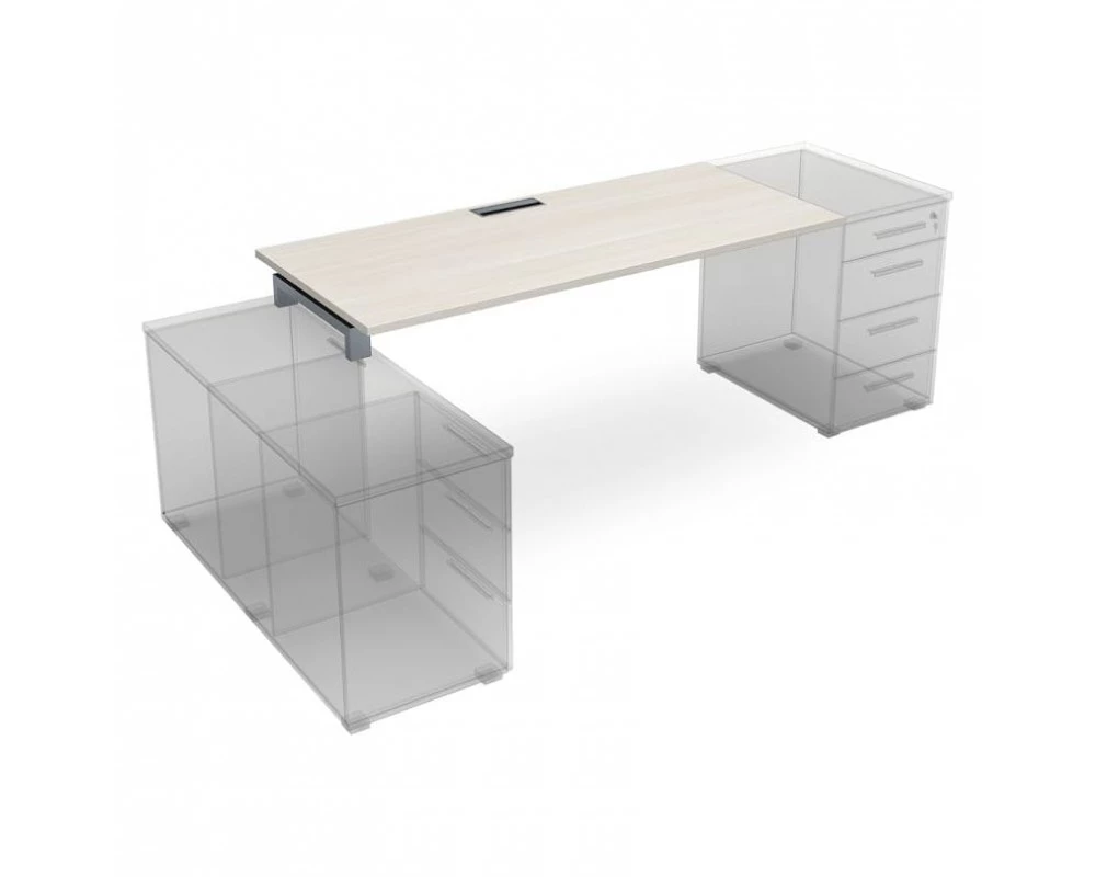 Стол рабочий прямолинейный, крепление к тумбам (1600*800*750) СЛТ.984 Gloss