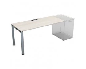 Стол рабочий прямолинейный, приставной (1400*700*750) СДТ-П.979 Gloss images