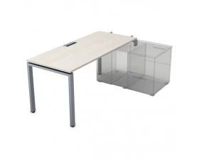 Стол системы БЕНЧ линейный три опоры, начальный (1600*800*750) СТН-П.984 Gloss images