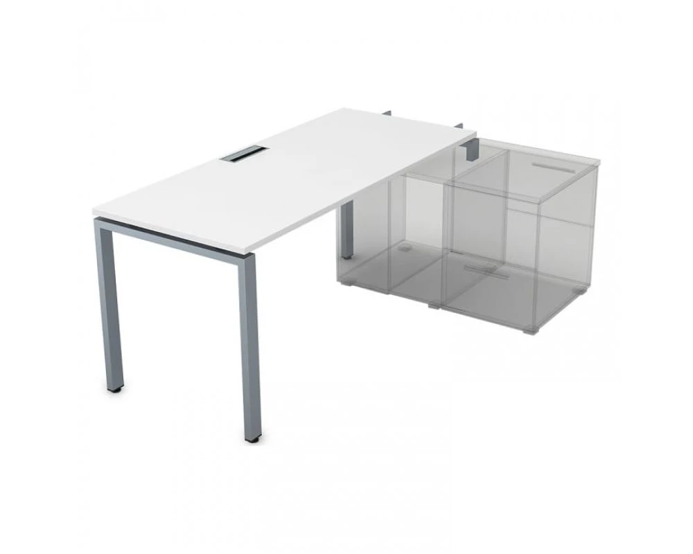 Стол системы БЕНЧ линейный три опоры, начальный (1600*800*750) СТН-П.984 Gloss