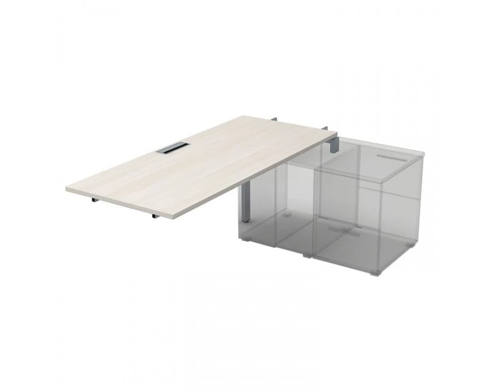 Стол системы БЕНЧ линейный три опоры, средний (1600*800*750) СТС.984 Gloss