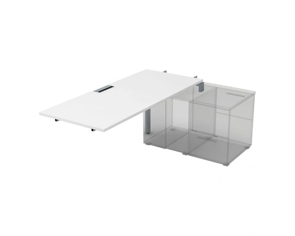 Стол системы БЕНЧ линейный три опоры, средний (1600*800*750) СТС.984 Gloss