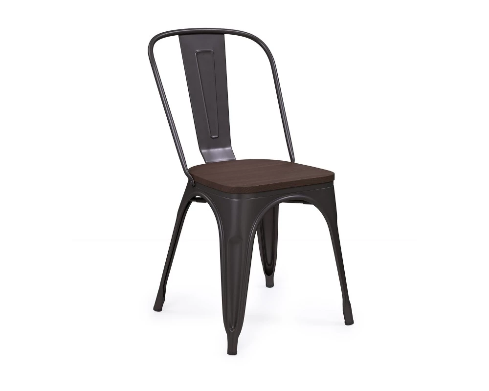 Стул металлический Bistro Wood