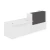 Белый/Графит матовый
