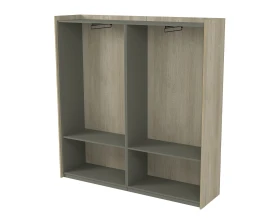 Шкаф высокий для одежды, двусоставный (1768x460x1828) МАГНЕТИК / MAGNETIC images