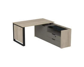 Стол рабочий на опорной двусост тумбе, с ящ, с код замком 1460x1768x750 МАГНЕТИК / MAGNETIC images