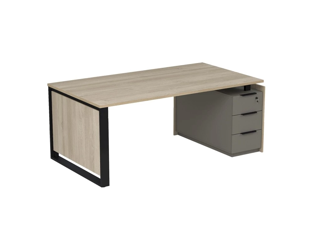 Стол рабочий на опорной угловой тумбе (1660x930x750) Magnetic