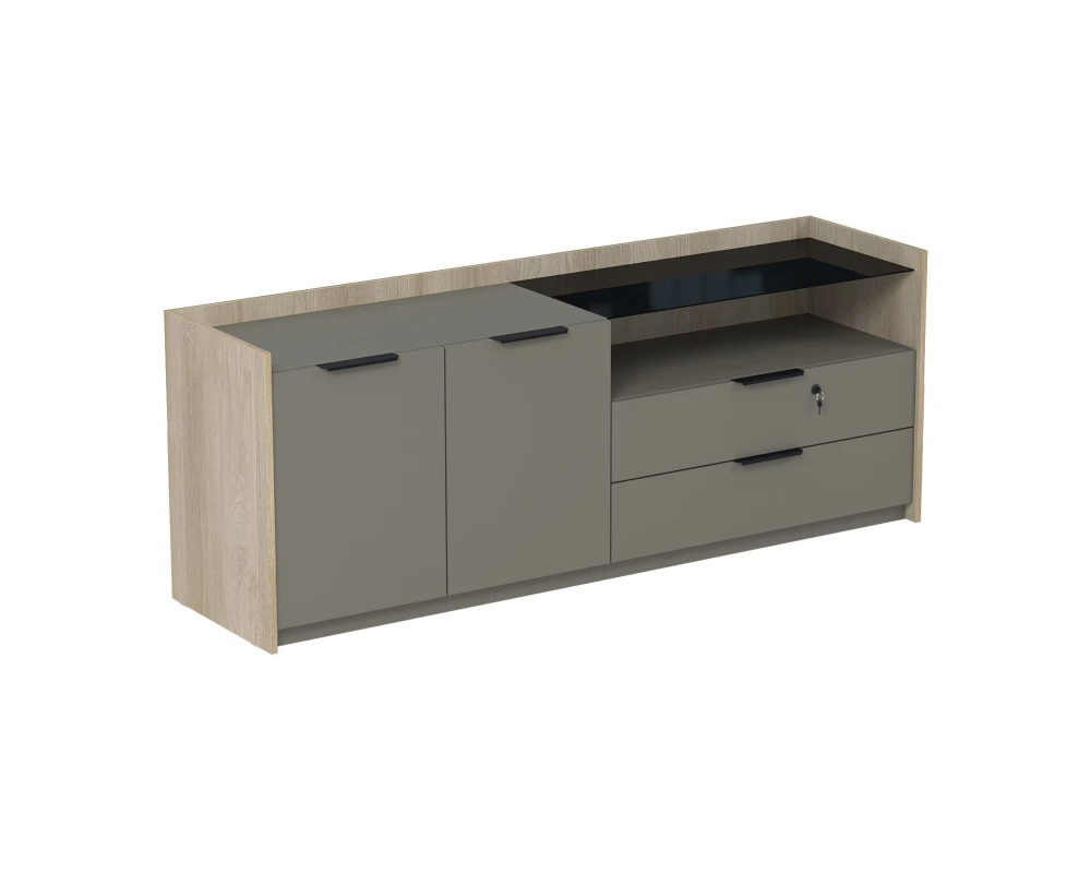 Тумба опорная, двусоставная (УНИВЕРСАЛЬНАЯ: ПРАВАЯ/ЛЕВАЯ) (1768x460x670) МАГНЕТИК / MAGNETIC