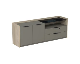 Тумба опорная, двусоставная (УНИВЕРСАЛЬНАЯ: ПРАВАЯ/ЛЕВАЯ) (1768x460x670) МАГНЕТИК / MAGNETIC images